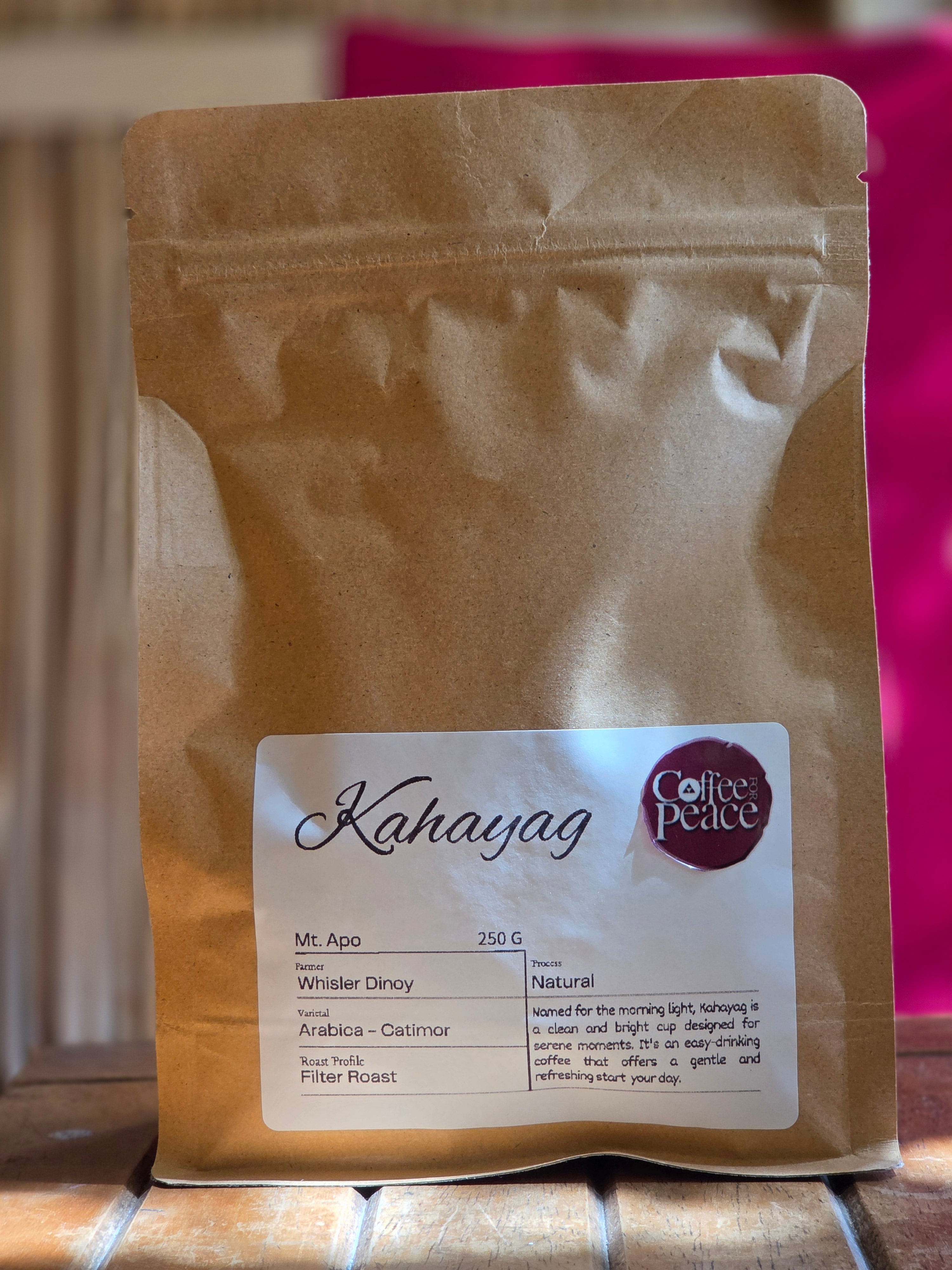 Kahayag Natural - Mt. Apo Filter Roast | Coffee For Peace