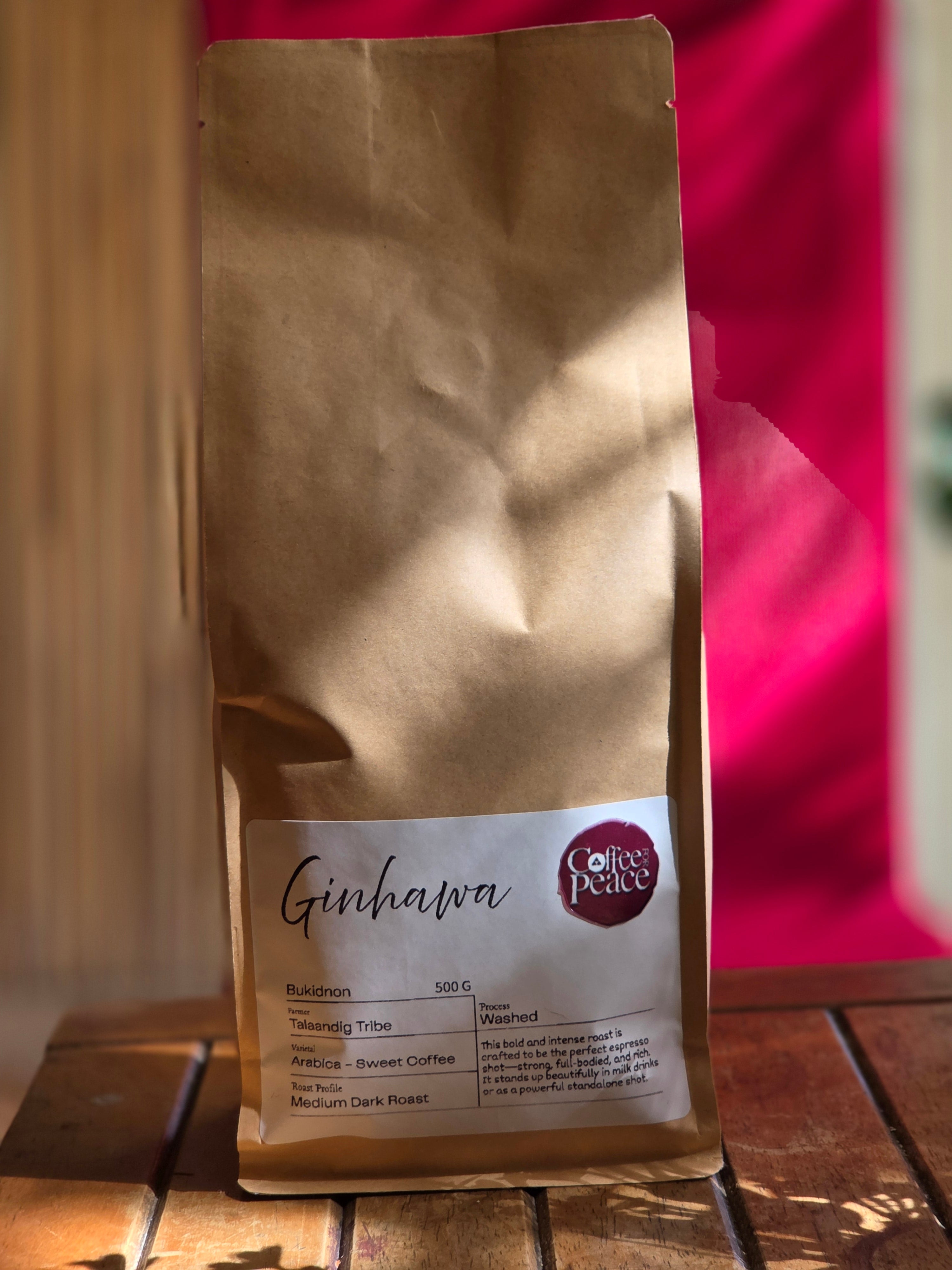 Ginhawa Washed - Bukidnon Medium Dark Espresso Roast | Coffee For Peace